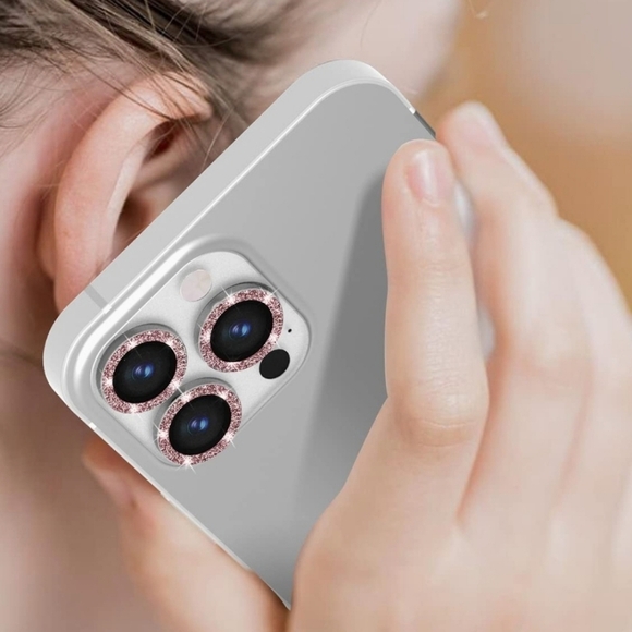 Camera lens tempered glass protector for iPhone 14 Pro iPhone 14 Pro Max Pink - Picture 6 of 7